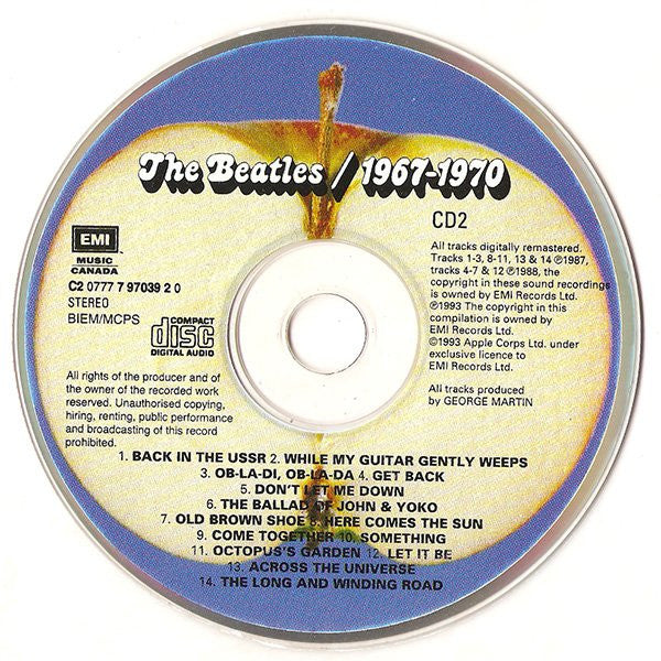 The Beatles – 1967-1970 (Double disc) - Used CD