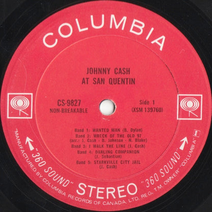 Johnny Cash – Johnny Cash At San Quentin (Used vinyl)