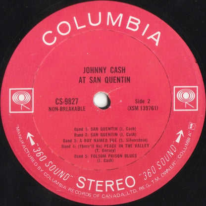 Johnny Cash – Johnny Cash At San Quentin (Used vinyl)