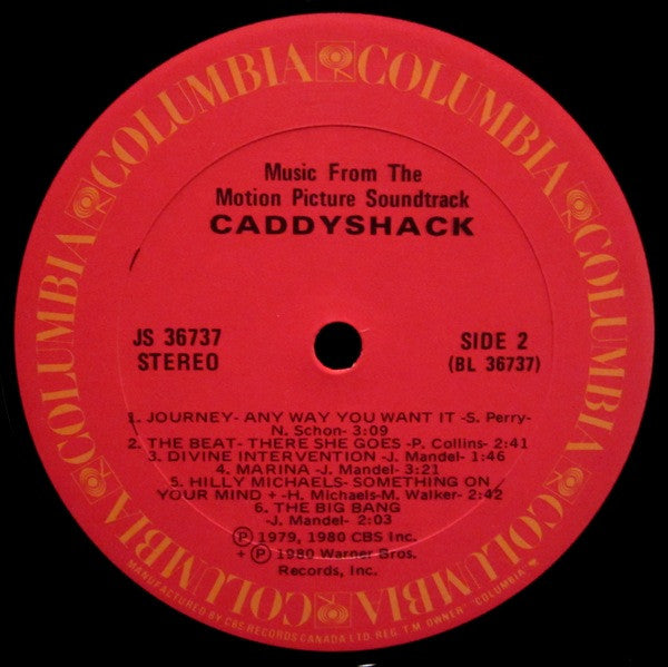 Various – Caddyshack - Music From The Motion Picture Soundtrack (Used vinyl)