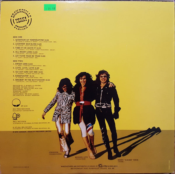 Brownsville Station – Yeah! (Used vinyl)