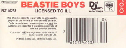 Beastie Boys – Licensed To Ill (Used cassette)