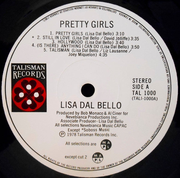 Lisa Dal Bello – Pretty Girls (Used vinyl)