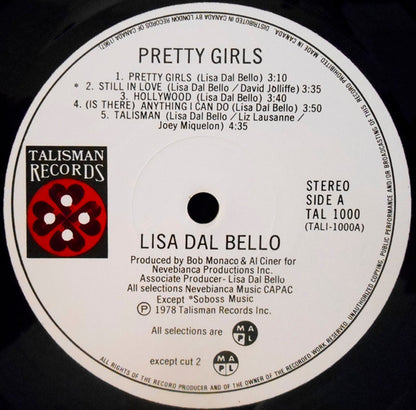 Lisa Dal Bello – Pretty Girls (Used vinyl)