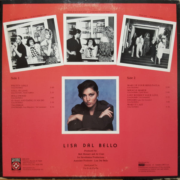 Lisa Dal Bello – Pretty Girls (Used vinyl)