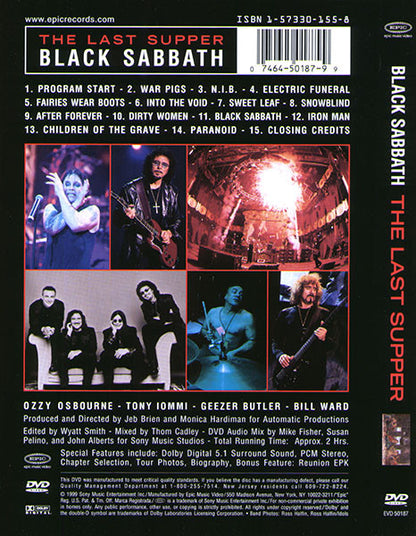 Black Sabbath – The Last Supper (Used DVD)