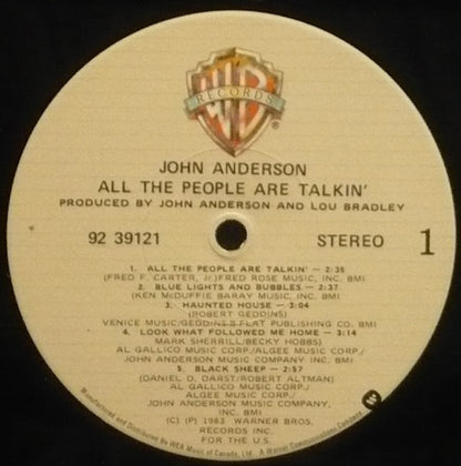 John Anderson – All The People Are Talkin' (Used vinyl)