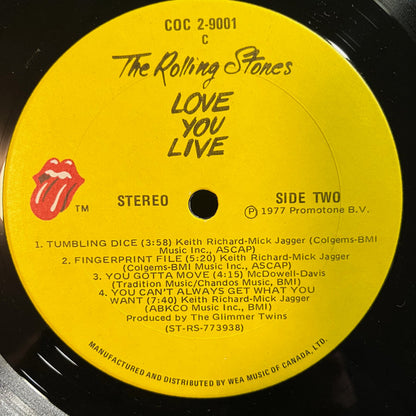 The Rolling Stones – Love You Live (Used vinyl)