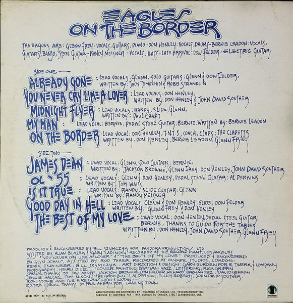 Eagles – On The Border (Used vinyl)