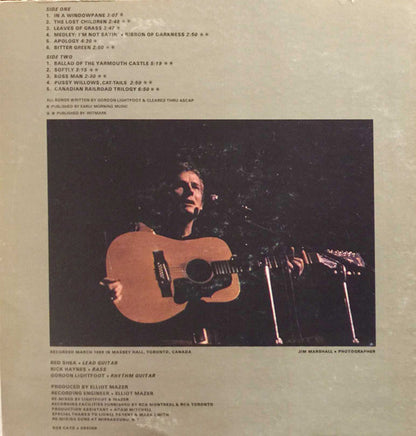 Gordon Lightfoot – Sunday Concert (Used vinyl)