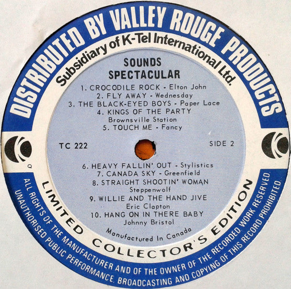 Various ‎– Sounds Spectacular (Used vinyl)