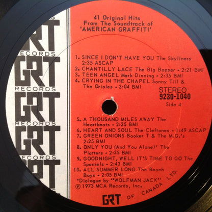 Various – 41 Original Hits From The Sound Track Of American Graffiti - Original Soundtrack (Used vinyl)
