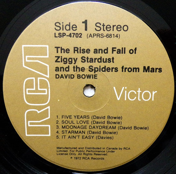David Bowie – The Rise And Fall Of Ziggy Stardust And The Spiders From Mars (Used vinyl)