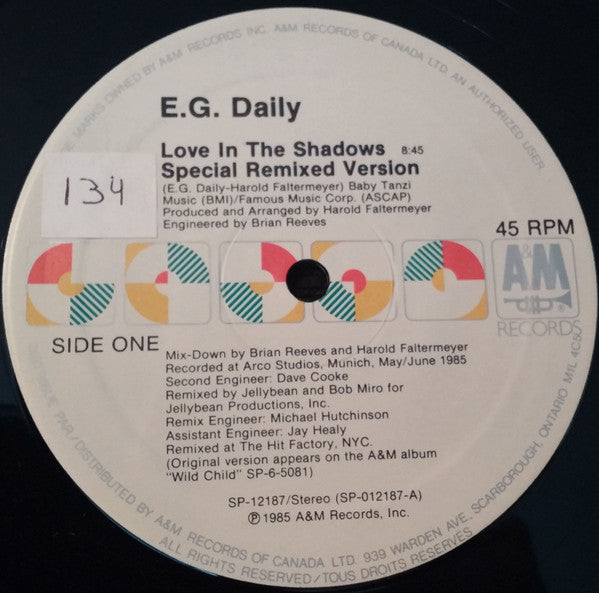 E.G. Daily – Love In The Shadows (Used vinyl)