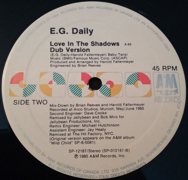 E.G. Daily – Love In The Shadows (Used vinyl)