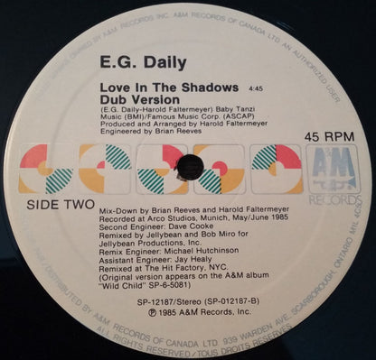 E.G. Daily – Love In The Shadows (Used vinyl)