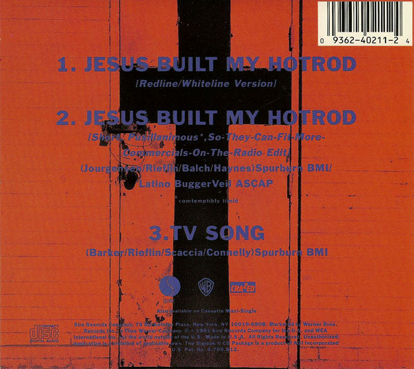 Ministry – Jesus Built My Hotrod  (Used CD)