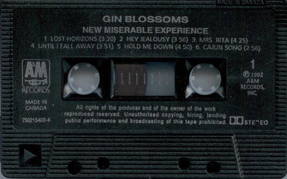 Gin Blossoms – New Miserable Experience - Used cassette
