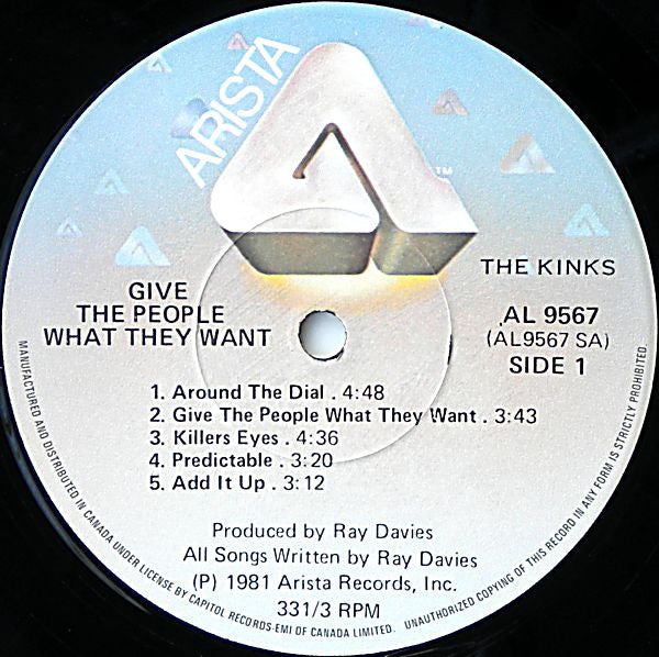 The Kinks – Give The People What They Want (Used vinyl)