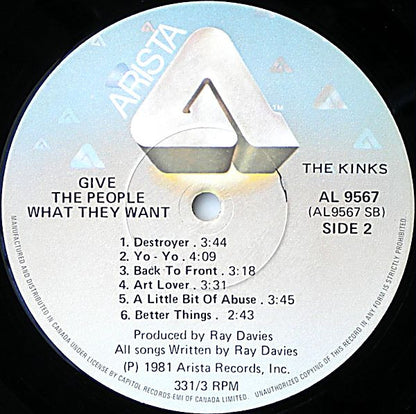 The Kinks – Give The People What They Want (Used vinyl)