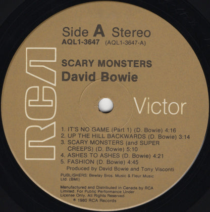 David Bowie – Scary Monsters (Used vinyl)