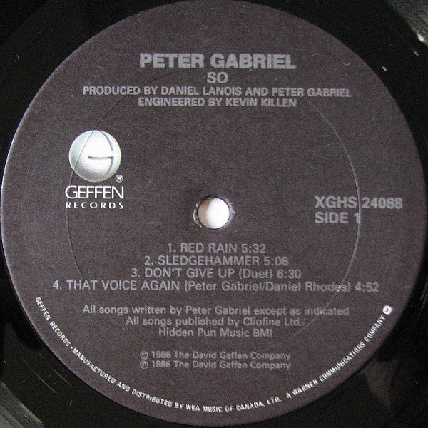 Peter Gabriel – So (Used vinyl)