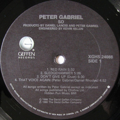 Peter Gabriel – So (Used vinyl)