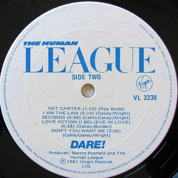 The Human League – Dare! (Used vinyl)