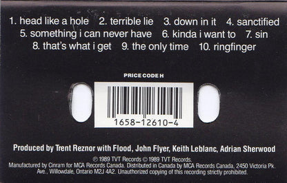 Nine Inch Nails – Pretty Hate Machine - Used cassette
