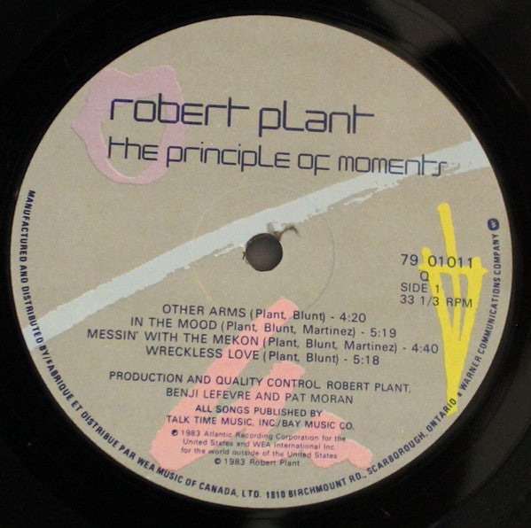 Robert Plant – The Principle Of Moments (Used vinyl)