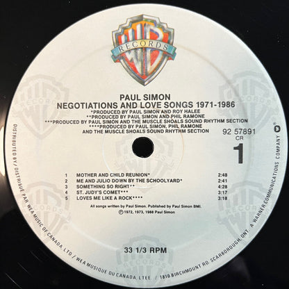 Paul Simon – Negotiations And Love Songs (1971-1986) (Used vinyl)