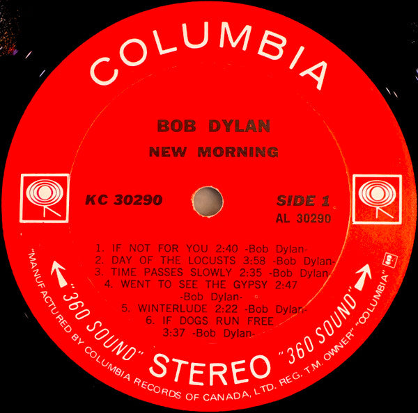 Bob Dylan – New Morning (Used vinyl)