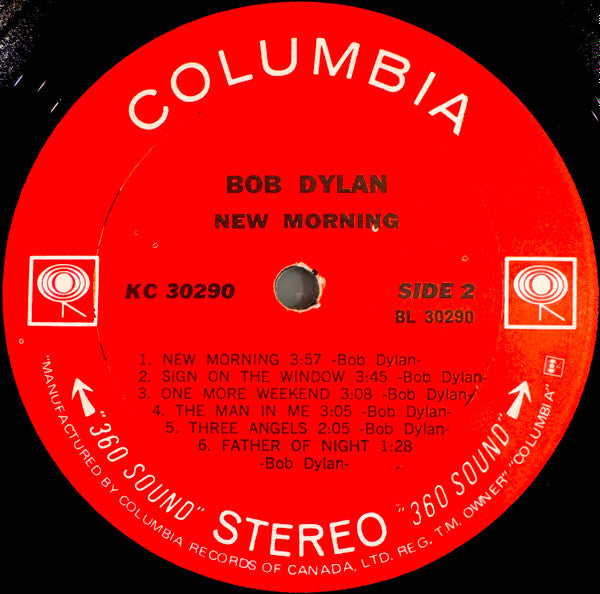 Bob Dylan – New Morning (Used vinyl)