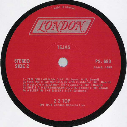 ZZ Top – Tejas (Used vinyl)