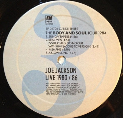 Joe Jackson – Live 1980/86 (Used vinyl)