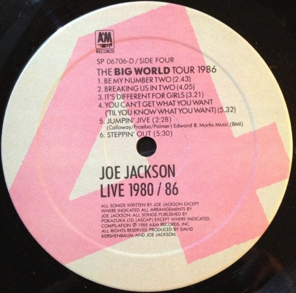 Joe Jackson – Live 1980/86 (Used vinyl)