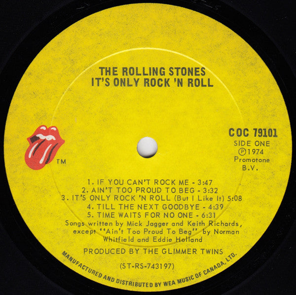 The Rolling Stones – It's Only Rock 'N Roll (Used vinyl)