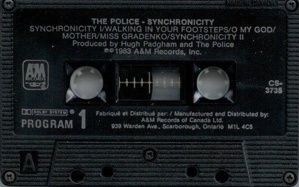 The Police – Synchronicity (Used cassette)