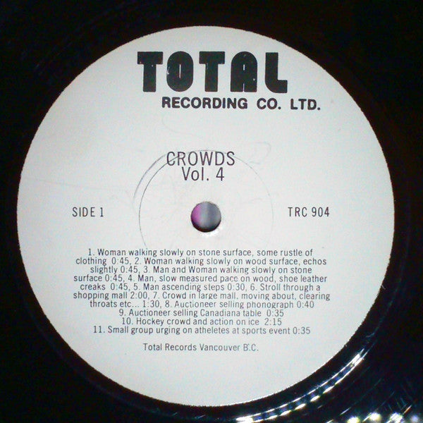 No Artist – Sound Effects Volume 4 – Crowds (Used vinyl)