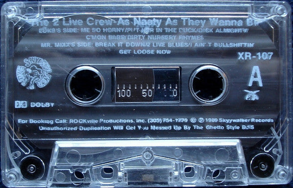 The 2 Live Crew – As Nasty As They Wanna Be (Used Cassette)