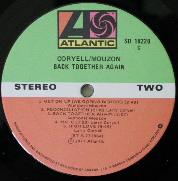 Coryell / Mouzon – Back Together Again (Used vinyl)