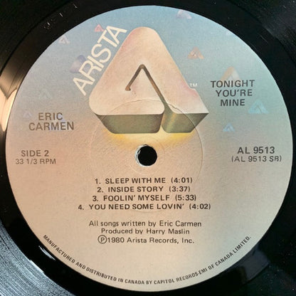 Eric Carmen – Tonight You're Mine (Used vinyl)