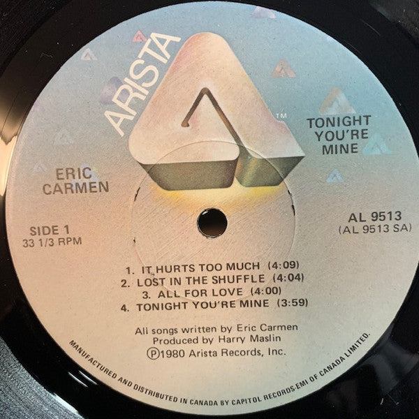 Eric Carmen – Tonight You're Mine (Used vinyl)