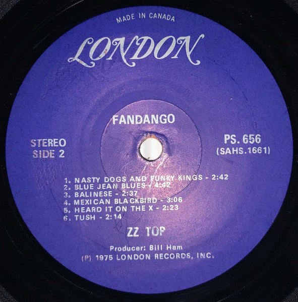 ZZ Top – Fandango! (Used vinyl)