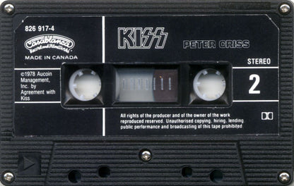 Kiss, Peter Criss – Peter Criss (Used cassette)