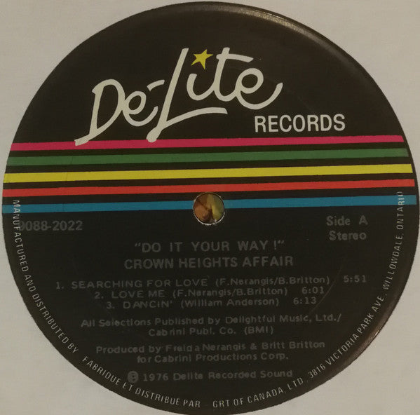 Crown Heights Affair – Do It Your Way (Used vinyl)