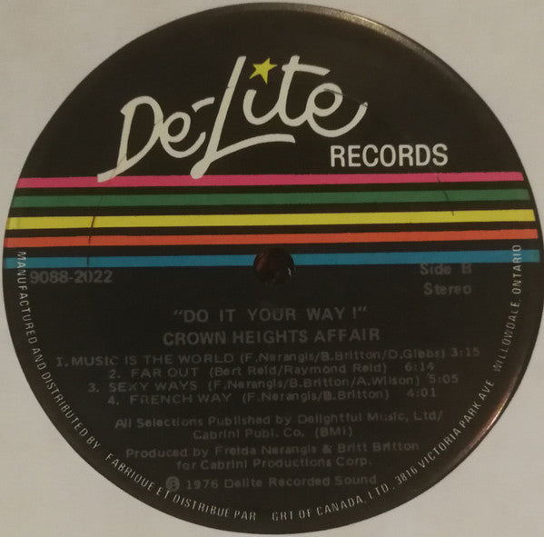Crown Heights Affair – Do It Your Way (Used vinyl)
