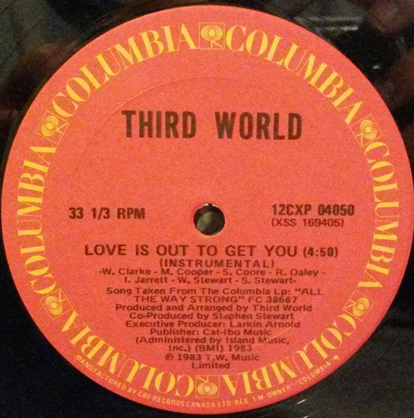 Third World – Love Is Out To Get You (Used vinyl)