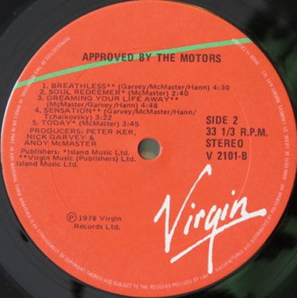 The Motors – Approved By The Motors (Used vinyl)
