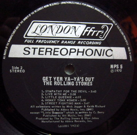 The Rolling Stones – Get Yer Ya-Ya's Out! - The Rolling Stones In Concert (Used vinyl)
